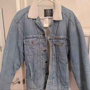 NWT vintage denim Sherpa lined jacket